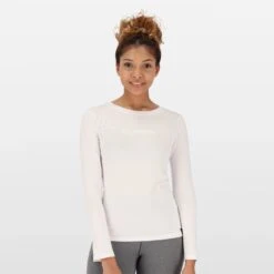 SCOOP NECK -Salomon Sportstyle Shop SCOOPNECKLSTEEW WLL8821WHITEA